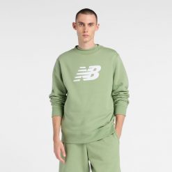 Bluza męska New Balance MT43905AAR – zielona. Zielone bluzy męskie New Balance, m, bez wzorów, z bawełny, bez kaptura. Za 219.99 zł.