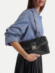 Nine West Torebka EO-SLEEK FORM-TK25740A Czarny. Czarne torebki do ręki damskie Nine West, bez wzorów, ze skóry, bez dodatków. Za 329.99 zł.