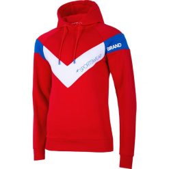 Bluza męska BLM219 - czerwony. Czerwone bluzy męskie 4f, m, bez wzorów, z dzianiny, z kapturem. W wyprzedaży za 79.99 zł.