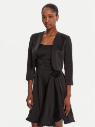 Rinascimento Bolerko CFC0125060003 Czarny Regular Fit. Czarne żakiety damskie Rinascimento, m, bez wzorów, z syntetyku. Za 339.99 zł.
