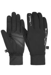 Rękawiczki damskie Reusch Saskia Touchtec. Czarne rękawiczki damskie Reusch, bez wzorów, z lycry, sportowe. Za 189.90 zł.