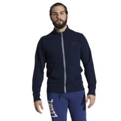 Męska bluza Leone 1947 Apparel. Niebieskie bluzy męskie LEONE 1947 APPAREL, l, bez wzorów, z tkaniny, bez kaptura. Za 159.14 zł.