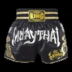 Spodenki treningowe Top King Kickboxing 070. Czarne szorty damskie TOP KING, m, bez wzorów, z materiału. Za 239.99 zł.