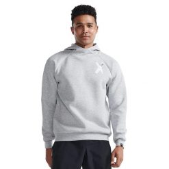 Bluza z kapturem 2XU Motion. Fioletowe bluzy męskie 2XU, xs, bez wzorów, z materiału, z kapturem, na fitness i siłownię. Za 621.00 zł.