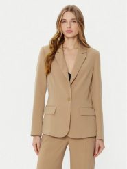 Guess Marynarka W5RN46 WFWX2 Brązowy Regular Fit. Brązowe żakiety damskie Guess, m, z aplikacjami, z syntetyku. Za 389.99 zł.