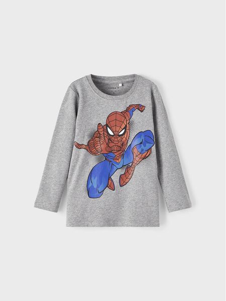 NAME IT Bluzka SPIDER-MAN 13210754 Szary Regular Fit. Szare koszule dla chłopców Name it, bez wzorów, z bawełny, bez ramiączek. Za 169.99 zł.