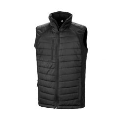 Kamizelka softshell z recyklingu Result black compass. Czarne kurtki męskie RESULT, m, bez wzorów, z materiału, eleganckie, bez kaptura. Za 222.50 zł.