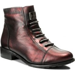 Botki EKSBUT - 66-4088-F95-1G Bordo/Czarny. Czarne botki damskie Eksbut, ze skóry, bez obcasa, na obcasie. W wyprzedaży za 239.00 zł.
