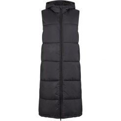 Długa kamizelka puchowa z kapturem damska Urban Classics. Czarne kurtki damskie Urban Classics, bez wzorów, z puchu, z kapturem. Za 267.50 zł.