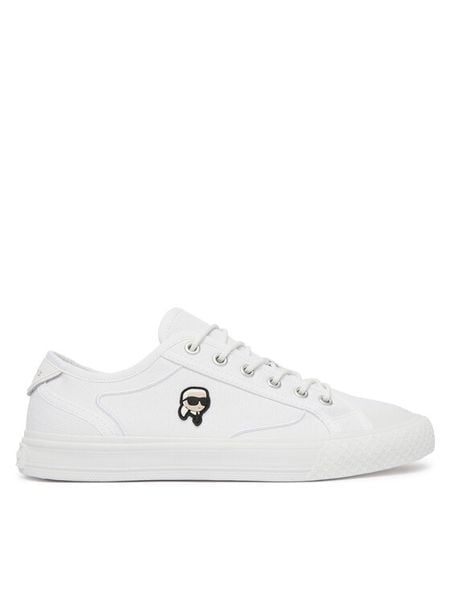 KARL LAGERFELD Trampki Rae Karl NFT KL60331N Biały. Białe trampki i tenisówki damskie KARL LAGERFELD, bez wzorów, z materiału, bez zapięcia. Za 427.99 zł.