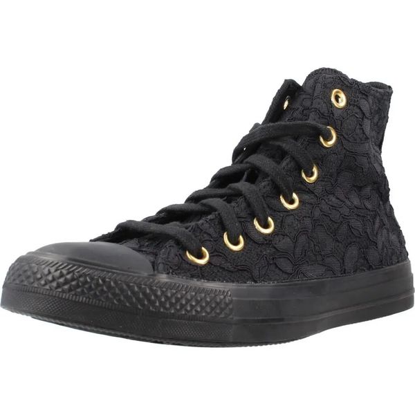 Buty CONVERSE A20571C Czarny. Czarne obuwie sportowe damskie Converse, bez wzorów, z tkaniny, na fitness i siłownię. Za 324.99 zł.