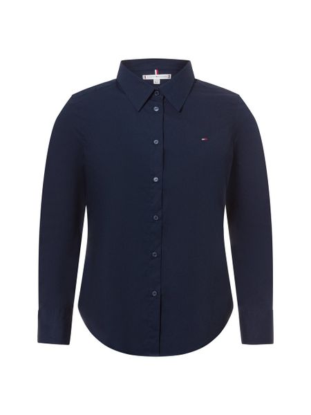 Tommy Hilfiger Bluzka Kobiety Bawełna niebieski, 40. Niebieskie bluzki damskie Tommy Hilfiger, bez wzorów, z bawełny, klasyczne, bez kołnierzyka, bez ramiączek. Za 399.95 zł.