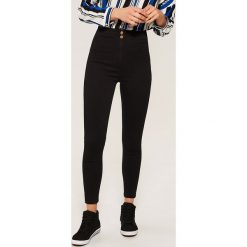 Jeansy high waist skinny - Czarny. Czarne jeansy damskie House. Za 79.99 zł.