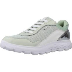 Buty GEOX D SPHERICA Zielony. Zielone obuwie sportowe damskie Geox, bez wzorów, z materiału, na fitness i siłownię. Za 352.99 zł.