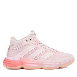 Buty halowe adidas. Czerwone obuwie sportowe damskie Adidas, bez wzorów. Za 479.99 zł.