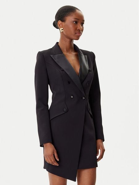 Elisabetta Franchi Marynarka AB-803-56E2-V520 Czarny Regular Fit. Czarne żakiety damskie Elisabetta Franchi, bez wzorów, z syntetyku. Za 1,469.00 zł.