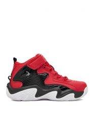 SHAQ Buty do koszykówki EO-DEVASTATOR 3.0 AQ95078Y-RZ Czerwony. Czerwone buty sportowe chłopięce Shaq, bez wzorów, ze skóry, bez zapięcia, do koszykówki. Za 229.99 zł.
