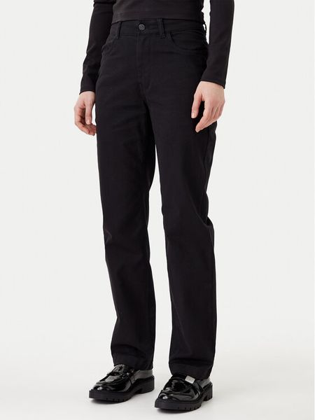 Calvin Klein Jeans Spodnie materiałowe J20J224852 Czarny Straight Fit. Czarne jeansy damskie Calvin Klein Jeans, bez wzorów, z bawełny. Za 236.99 zł.