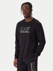 EA7 Emporio Armani Bluza 7M001312 AF13512 UC001 Czarny Regular Fit. Czarne bluzy męskie EA7 Emporio Armani, m, bez wzorów, z bawełny, bez kaptura. Za 449.99 zł.