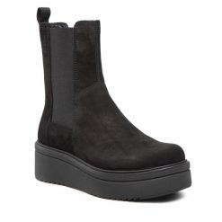 Botki Vagabond Shoemakers. Czarne botki damskie Vagabond Shoemakers, bez obcasa, na koturnie, bez zapięcia. Za 619.99 zł.