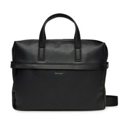 Torba na laptopa Calvin Klein. Czarne torby na laptopa męskie Calvin Klein, bez wzorów. Za 419.99 zł.