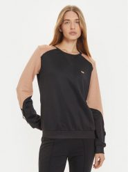 Liu Jo Sport Bluza TF4149 F0778 Czarny Regular Fit. Czarne bluzy damskie Liu Jo Sport, l, bez wzorów, z bawełny, bez kaptura. Za 309.99 zł.