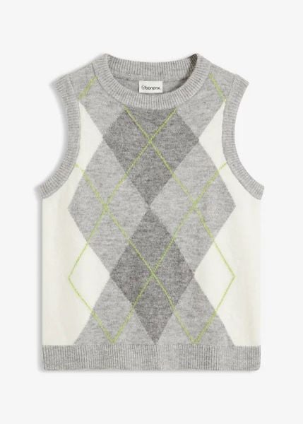 Bezrękawnik. Szare kurtki damskie bonprix, bez wzorów, eleganckie, bez kaptura. Za 129.99 zł.