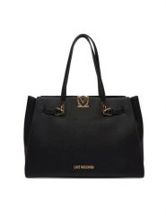 LOVE MOSCHINO Torebka JC4124PP1OLM0000 Czarny. Czarne torebki do ręki damskie Love Moschino, bez wzorów, ze skóry, bez dodatków. Za 1,099.00 zł.