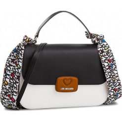Torebka LOVE MOSCHINO - JC4250PP05KF010A Bianco/Cuoio/Nero. Czarne torebki do ręki damskie Love Moschino, ze skóry ekologicznej. W wyprzedaży za 529.00 zł.