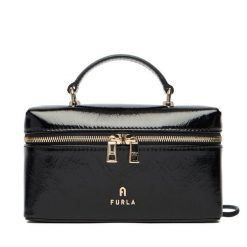 Torebka Furla. Czarne torebki do ręki damskie Furla, bez wzorów, klasyczne, bez dodatków. Za 1,039.00 zł.