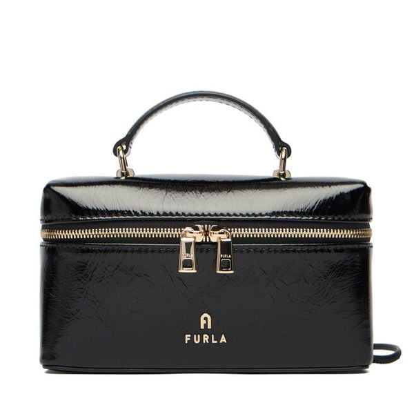Torebka Furla. Czarne torebki do ręki damskie Furla, bez wzorów, klasyczne, bez dodatków. Za 1,039.00 zł.