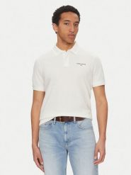 Tommy Jeans Polo Linear DM0DM20914 Biały Regular Fit. Białe koszulki polo męskie Tommy Jeans, m, bez wzorów, z bawełny, bez ramiączek. Za 209.99 zł.