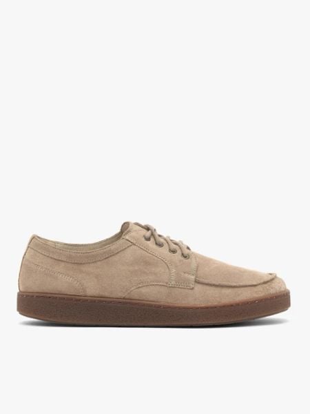 Beżowe męskie półbuty barefoot. Brązowe półbuty na co dzień męskie Ryłko, ze skóry, bez zapięcia. Za 449.99 zł.