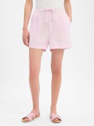 Polo Ralph Lauren Lniane szorty Kobiety len (100%) różowy, M. Czerwone szorty damskie Polo Ralph Lauren, na lato, m, bez wzorów, ze lnu. Za 599.95 zł.