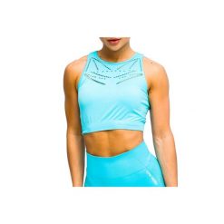Biustonosz sportowy damski GymHero Venice Beach Top Short Bra. Niebieskie obuwie sportowe damskie Gym Hero, bez wzorów, na fitness i siłownię. Za 69.99 zł.