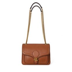 Torebka LAUREN RALPH LAUREN. Brązowe torebki do ręki damskie Lauren Ralph Lauren, bez wzorów, wizytowe, bez dodatków. Za 1,299.00 zł.