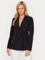Liu Jo Marynarka WA3433 T7896 Czarny Regular Fit. Czarne żakiety damskie Liu Jo, bez wzorów, z syntetyku. Za 849.99 zł.