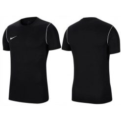 Koszulka sportowa męska Nike Park 20 z krótkim rękawem. Czarne koszulki sportowe męskie Nike, l, bez wzorów, bez kołnierzyka, bez ramiączek. Za 60.00 zł.