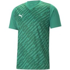 Koszulka męska Puma teamULTIMATE. Zielone koszulki sportowe męskie Puma, m, bez wzorów, bez kołnierzyka, bez ramiączek, do piłki nożnej. Za 119.00 zł.