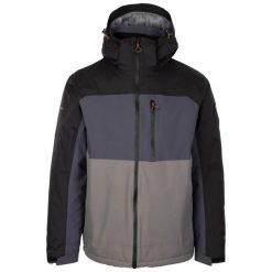 Kurtka Ocieplana Męska Dulverton. Czarne kurtki męskie Trespass, l, bez wzorów, z materiału, z kapturem. Za 257.99 zł.
