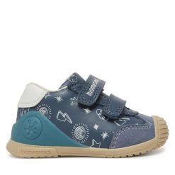 Sneakersy Biomecanics. Niebieskie trampki i tenisówki chłopięce Biomecanics, bez wzorów, bez zapięcia. Za 199.99 zł.