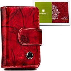 Portfel damski Peterson PTN 76115-BFBC czerwony. Czerwone portfele damskie Peterson, bez wzorów, ze skóry. Za 97.99 zł.