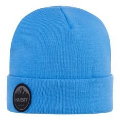 Bawełniana czapka MAJESTY Beanie. Niebieskie czapki i kapelusze męskie Majesty, bez wzorów, z bawełny. Za 55.49 zł.