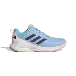 Damskie buty halowe adidas Novaflight 2. Niebieskie obuwie sportowe damskie Adidas, bez wzorów, do piłki ręcznej. Za 468.50 zł.