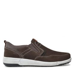 Półbuty Josef Seibel. Brązowe półbuty na co dzień męskie Josef Seibel, bez zapięcia. Za 259.99 zł.