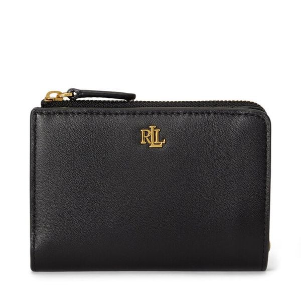Portfel LAUREN RALPH LAUREN. Czarne portfele damskie Lauren Ralph Lauren, bez wzorów. Za 550.99 zł.