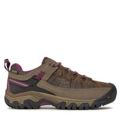 Trekkingi Keen. Brązowe obuwie sportowe damskie Keen, bez wzorów, trekkingowe. Za 519.99 zł.