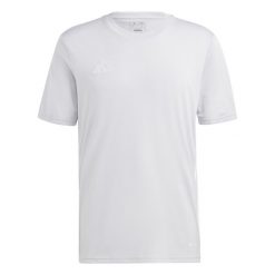 Koszulka męska adidas Tabela 23 Jersey. Szare koszulki sportowe męskie Adidas, m, bez wzorów, z jersey, bez kołnierzyka, bez ramiączek, do piłki nożnej. Za 62.00 zł.