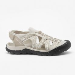 Sandały turystyczne damskie Quechua NH900. Brązowe obuwie sportowe damskie QUECHUA, bez wzorów, z kauczuku, trekkingowe. Za 249.99 zł.