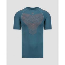 Koszulka biegowa męska X-Bionic Twyce Run Shirt SS Blue Orange. Brązowe buty sportowe męskie XBIONIC, m, bez wzorów, bez kołnierzyka, bez ramiączek, rowerowe. W wyprzedaży za 280.00 zł.